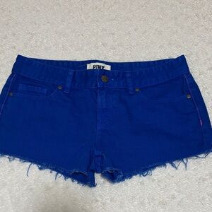 PINK Victoria's Secret Women's Vibrant Blue Jean Shorts